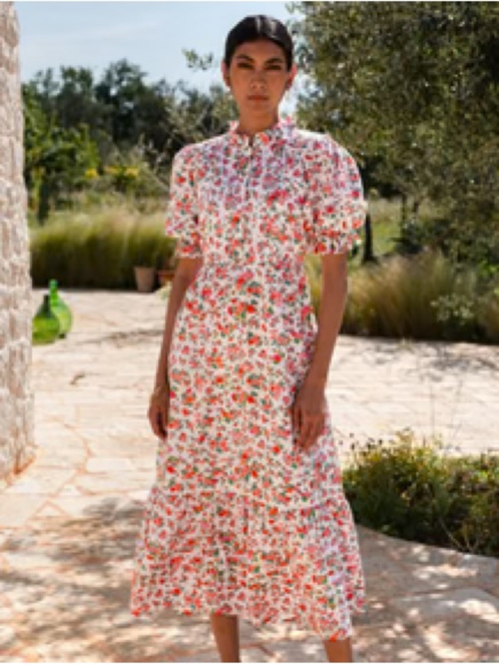 Pink City Prints - Vintage Ditsy Elise Dress